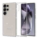 Samsung Galaxy S25 Ultra Tech-Protect Flexair Flexibel Plast Skal - Genomskinlig / Glimmer