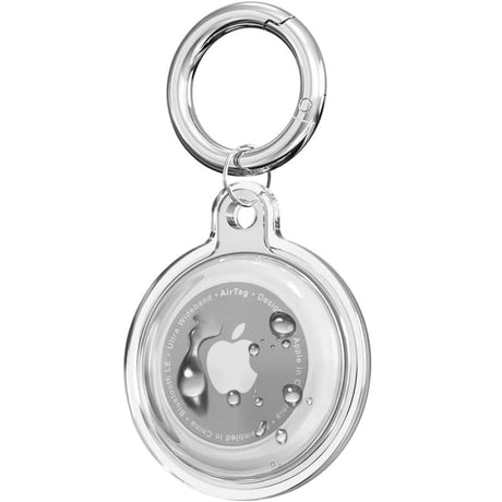 Tech-Protect AirTag Icon Skal med Karbinhake - 4 st. - Genomskinlig