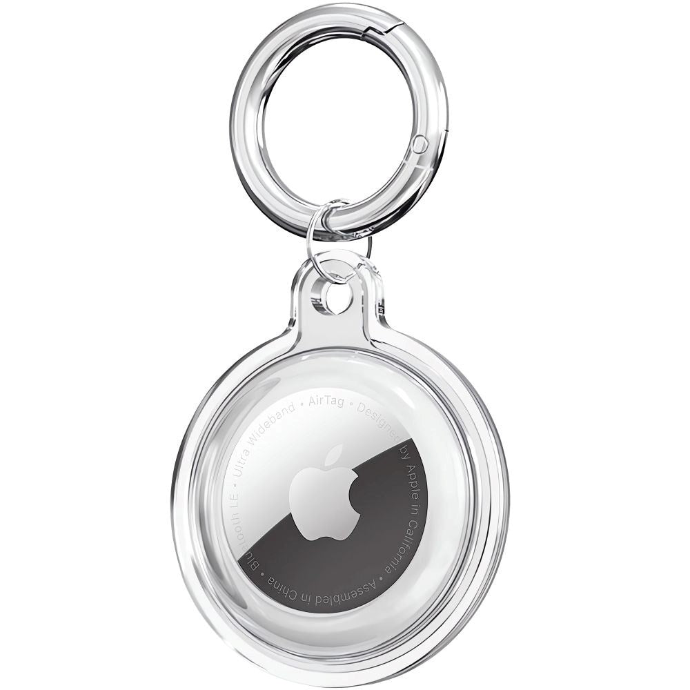 Tech-Protect AirTag 1. & 2. Gen. Icon Skal med Karbinhake - 4 st. - Genomskinlig