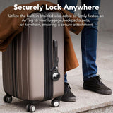 Tech-Protect Apple Airtag Rough Chain Hållare med String - 2 st. - Svart