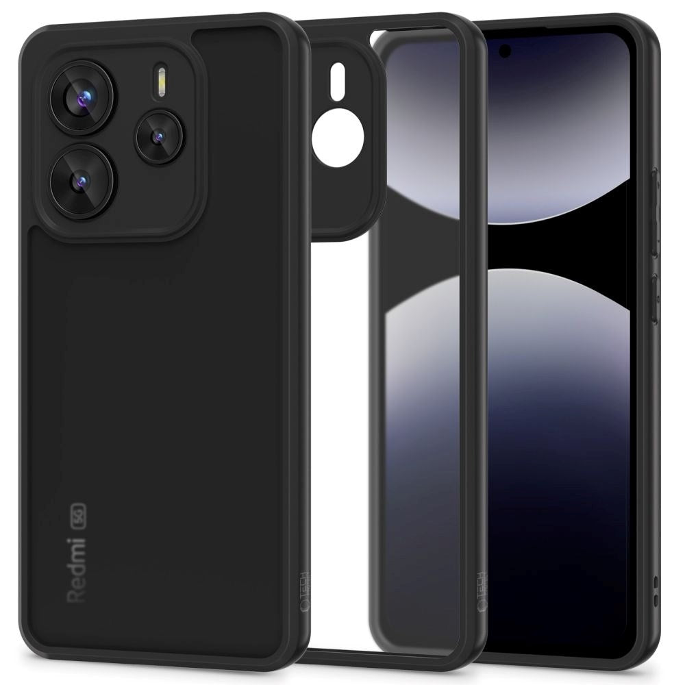 Xiaomi Redmi Note 14 (5G) Tech-Protect MagMat Plast Skal - Transparent / Svart