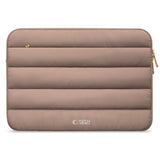 Tech-Protect Fluffy MacBook / Laptop 15-16" (27 x 38 cm) Sleeve med Extra Blixtlåsficka - Beige