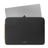 Tech-Protect MacBook / Laptop 15-16" Konstläder Sleeve med Fodrad Insida - Black