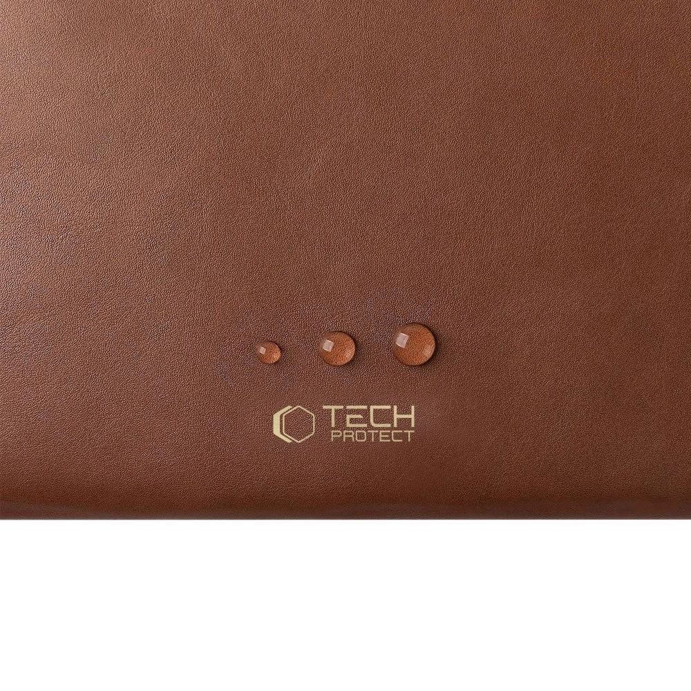 Tech-Protect MacBook / Laptop 15-16" Konstläder Sleeve med Fodrad Insida - Brown