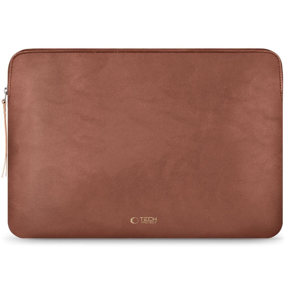 Tech-Protect MacBook / Laptop 15-16" Konstläder Sleeve med Fodrad Insida - Brown