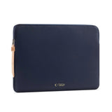 Tech-Protect MacBook / Laptop 15-16" Konstläder Sleeve med Fodrad Insida - Navy Blue