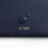 Tech-Protect MacBook / Laptop 15-16" Konstläder Sleeve med Fodrad Insida - Navy Blue