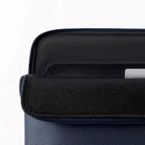 Tech-Protect MacBook / Laptop 15-16" Konstläder Sleeve med Fodrad Insida - Navy Blue