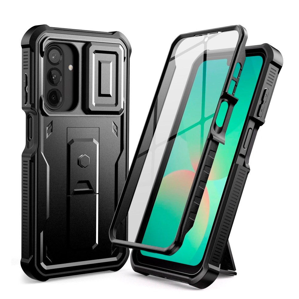 Samsung Galaxy A26 (5G) Tech-Protect Kevlar Pro Hård Plast Skal m. Skärmskydd & Kickstand - Svart