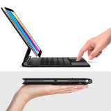 iPad 11" (2025) / 10.9" (2024/2022) Tech-Protect Fodral med Engelsk Tangentbord - Svart