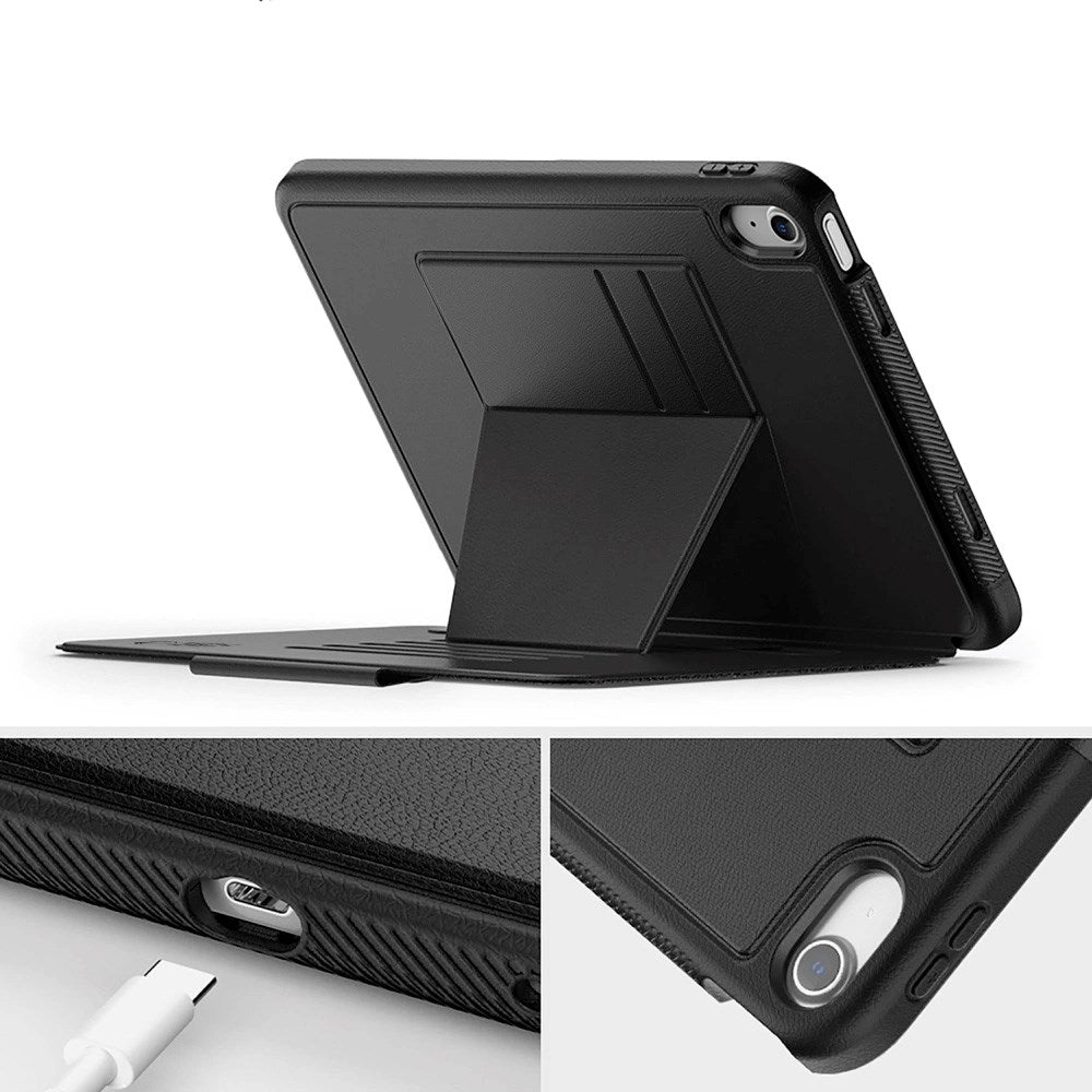 iPad 11" (2025) / iPad 10.9" (2024 / 2022) Tech-Protect Flip Fodral m. Kortficka & Penn Hållare - Svart