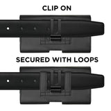 Tech-Protect Universal Konstläder Mobil Etui - Mått (17.5 x 9 x 2.8 cm) - Svart