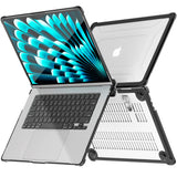 MacBook Air 15" M2 / M3 / M4 (2023 - 2025) Tech-Protect SmartShell Pro Skal - Svart / Genomskinlig