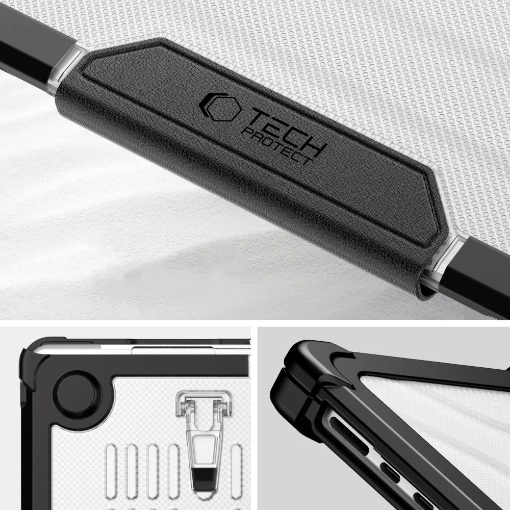 MacBook Air 15" M2 / M3 / M4 (2023 - 2025) Tech-Protect SmartShell Pro Skal - Svart / Genomskinlig