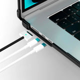 MacBook Air 15" M2 / M3 / M4 (2023 - 2025) Tech-Protect SmartShell Pro Skal - Svart / Genomskinlig