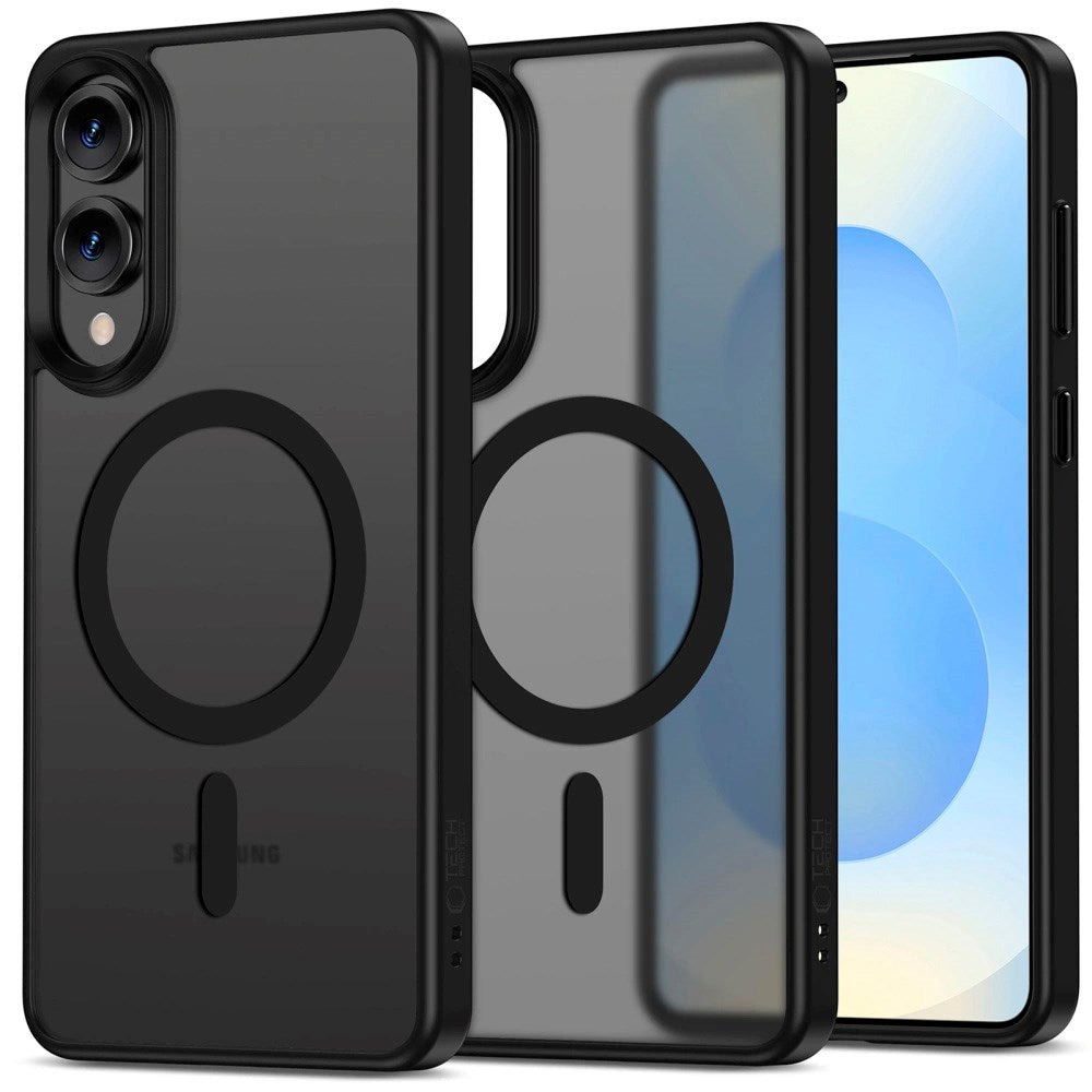 Samsung Galaxy S25 Edge Tech-Protect Magmat Skal - MagSafe Kompatibelt - Matt Svart