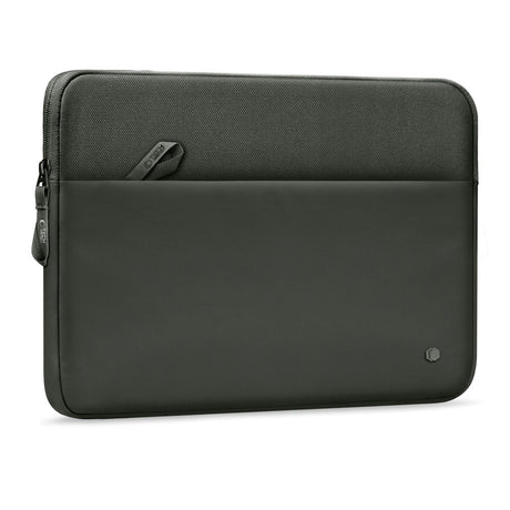 Tech-Protect MacBook / Laptop 15-16" Sleeve med Fodrad Insida & Ficka - Mörkgrön