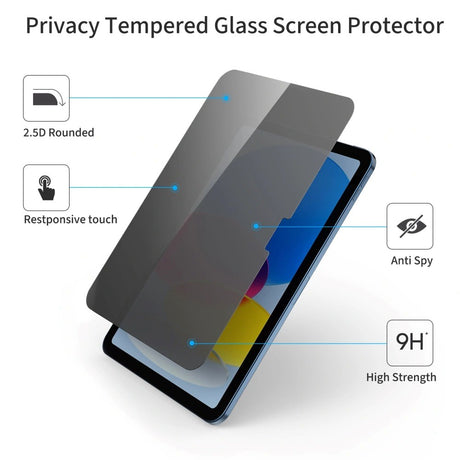 Tech-Protect Glass Spy+ iPad 11" (2025) / 10.9" (2024/2022) Skärmskydd i Härdat Glas - Sekretessfunktion
