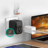 Tech-Protect Reseadapter EU / UK / US / AU - Svart