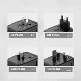 Tech-Protect Reseadapter EU / UK / US / AU - Svart