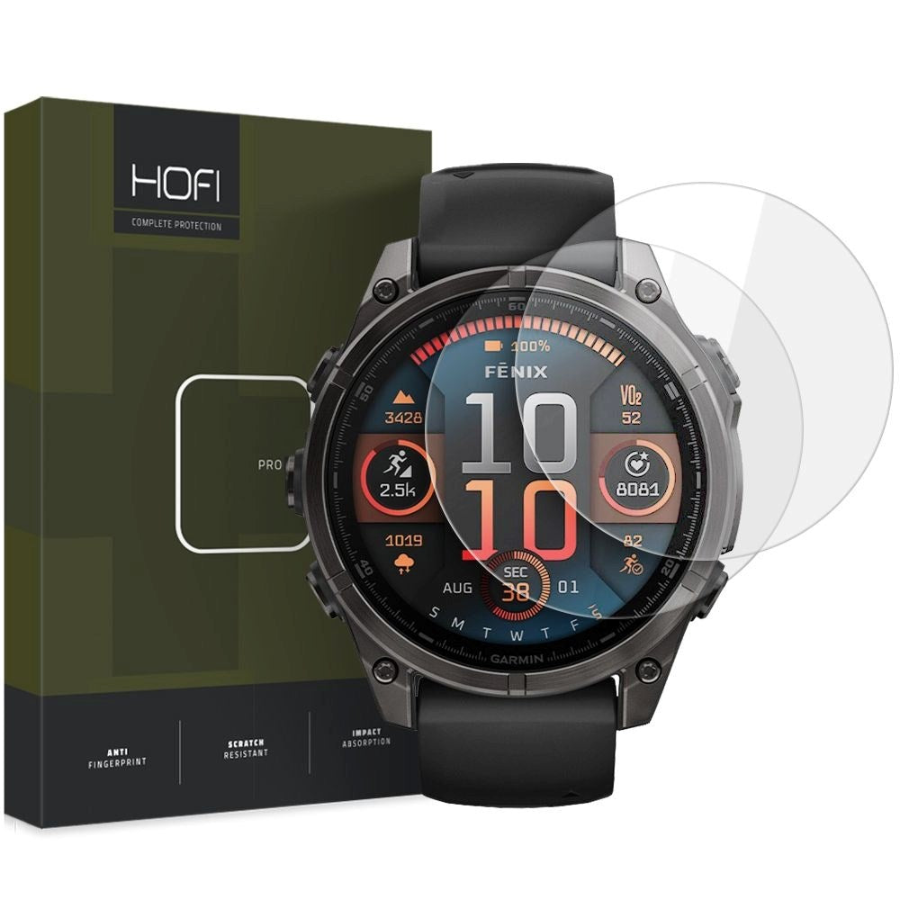 Garmin Fenix 8 (47 mm) HOFI Skärmskydd 2-pack - Transparent