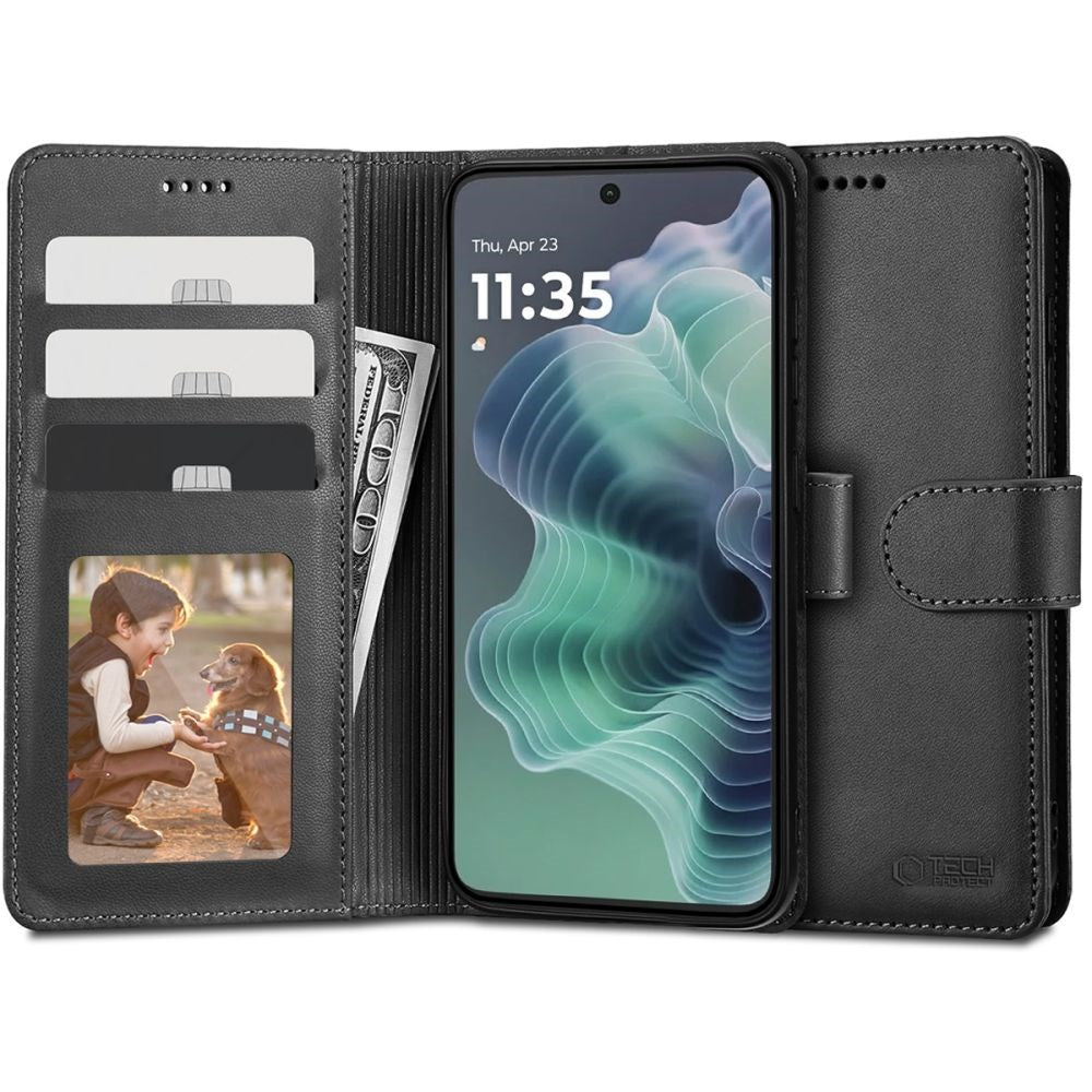 Tech-Protect Flipfodral med Plånbok för Motorola Moto G35