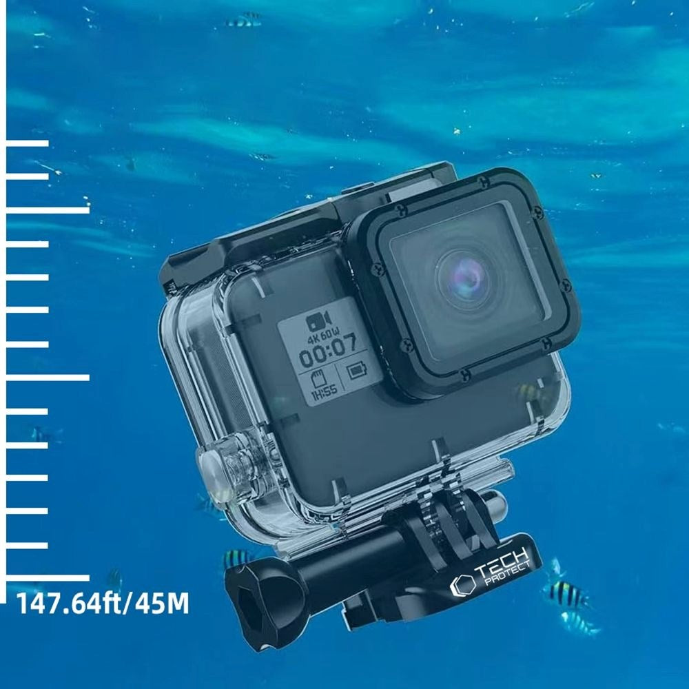 Tech-Protect GA200 Vattentätt Fodral GoPro Hero 5 / 6 / 7 - Genomskinlig