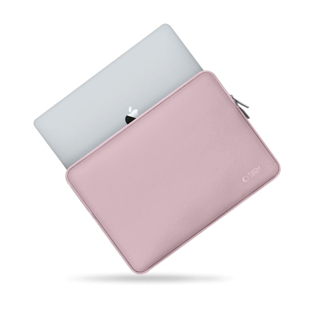 Tech-Protect Neoslim MacBook/Laptop 15-16" Sleeve m. Liten Väska - Rosa