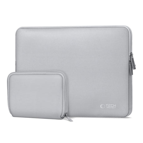 Tech-Protect Neoslim MacBook/Laptop 15-16" Sleeve m. Liten Väska - Grå