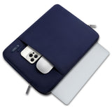 Tech-Protect Sleevy MacBook/Laptop 13-14" Sleeve m. Ficka - Blå