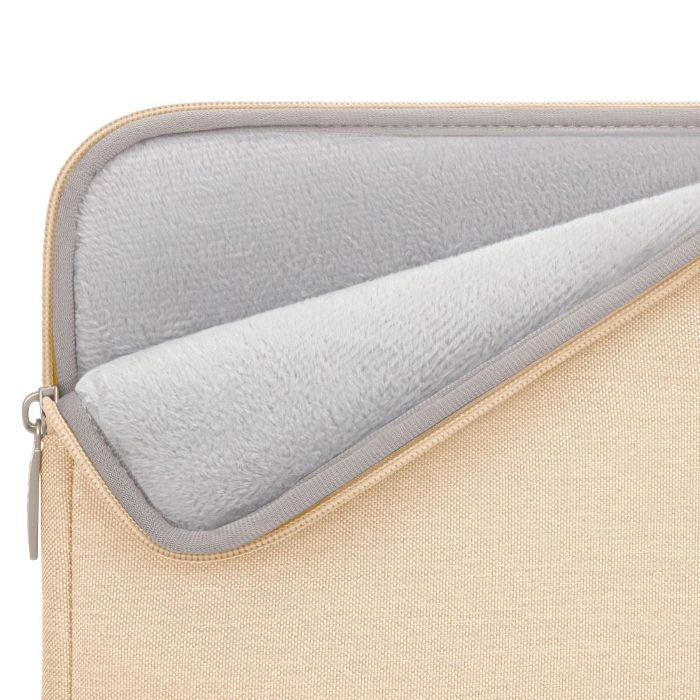 Tech-Protect Sleevy MacBook/Laptop 13-14" Sleeve m. Ficka - Beige