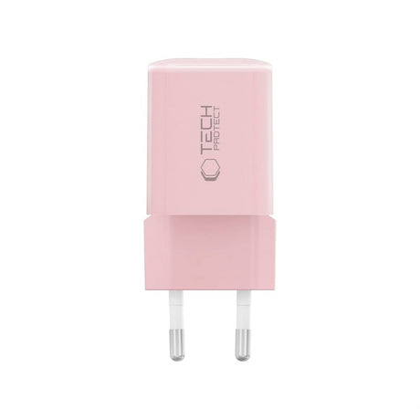 Tech-Protect 33W Väggladdare m. 1x USB-A & 1x USB-C - Rosa
