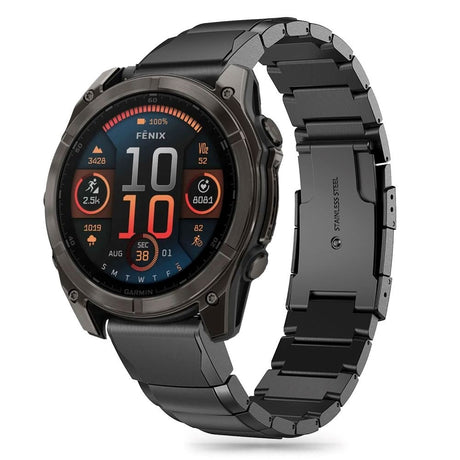 Universal Garmin 26mm QuickFit Tech-Protect Stålrem - Svart