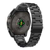 Tech-Protect Garmin Universal 26mm QuickFit Rustfri Stål Rem - Sort