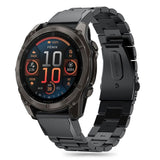 Tech-Protect Garmin Universal 26mm QuickFit Rustfri Stål Rem - Sort