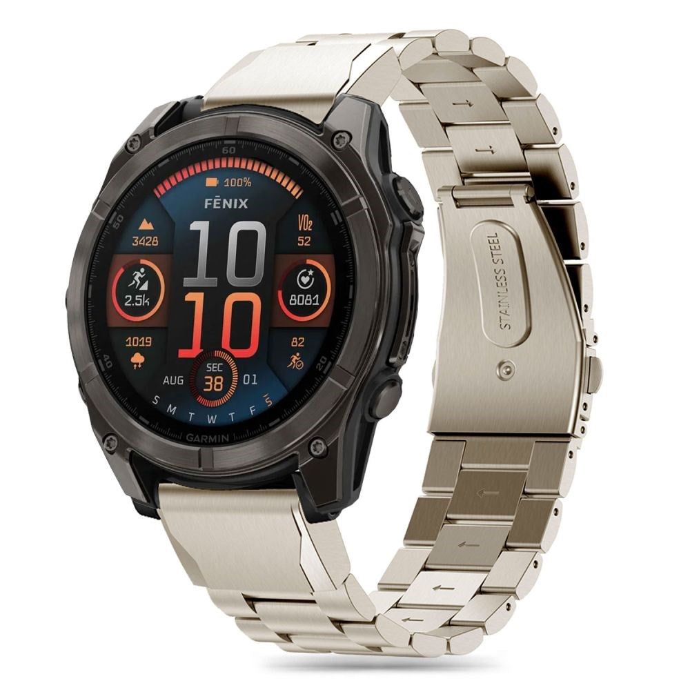 Tech-Protect Garmin Universal 26 mm QuickFit Rem Rustfri Stål - Silver