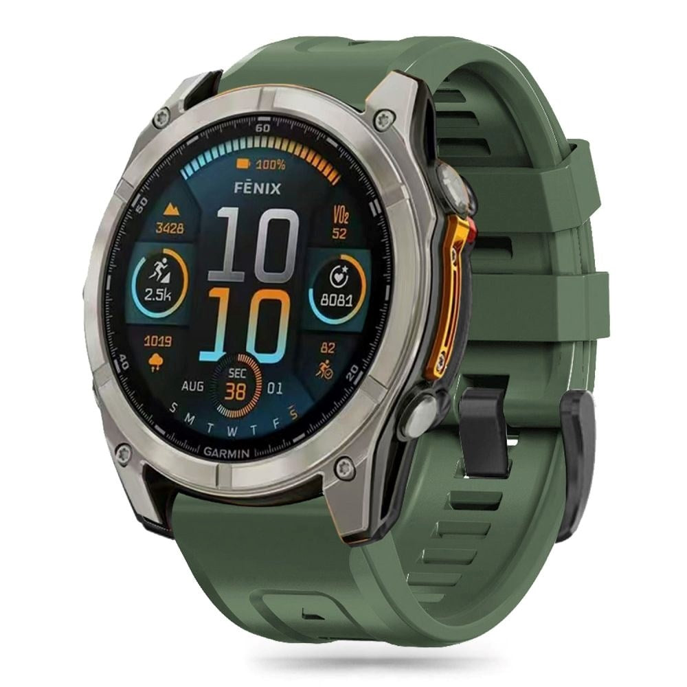 Universal Garmin 20mm QuickFit Tech-Protect Icon Silikon Rem - Grön