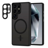 Samsung Galaxy S25 Ultra Tech-Protect MagCam Skal - MagSafe Kompatibelt - Matt Svart