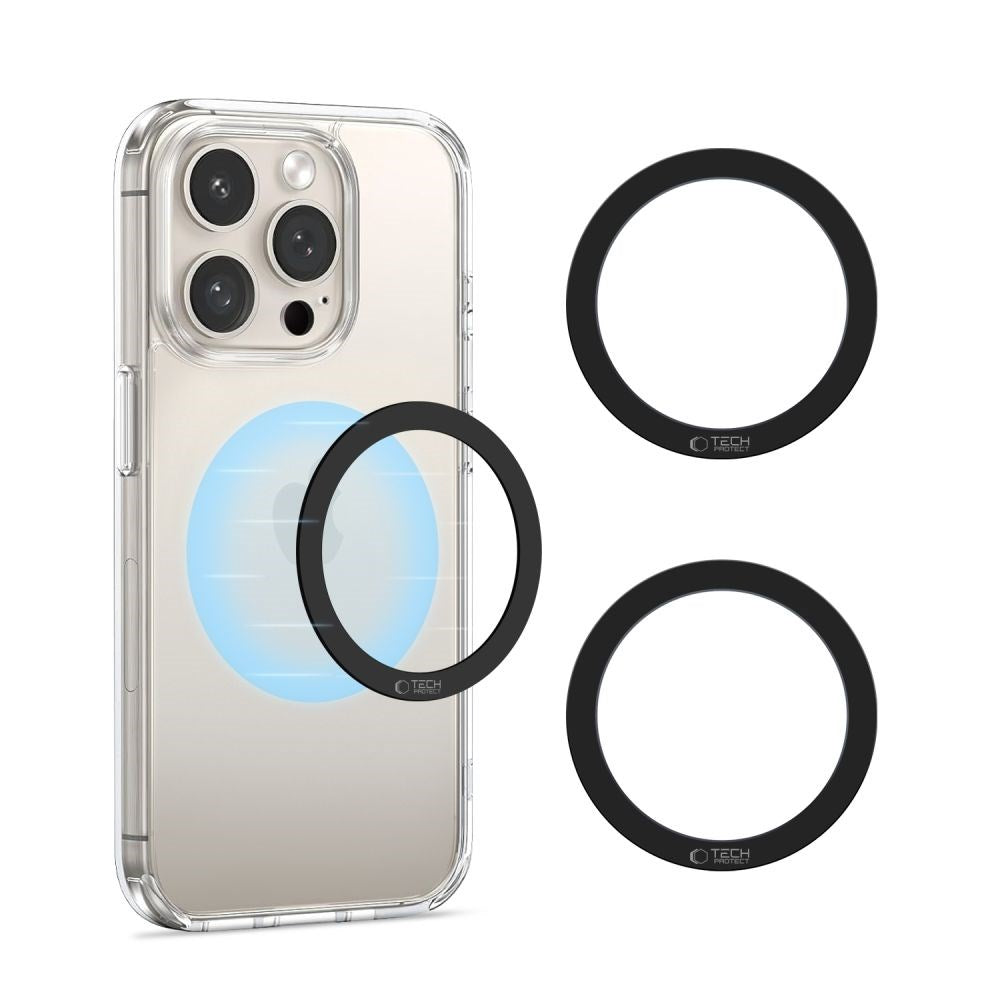 Tech-Protect MMP-110 Magnetisk MagSafe Ring - Svart / Svart