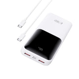 Tech-Protect Powerbank 20000mAh – Snabbladdning med 22.5W - Vit