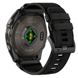 Universal Garmin 22mm QuickFit Tech-Protect Classic Nylon Armband - Svart