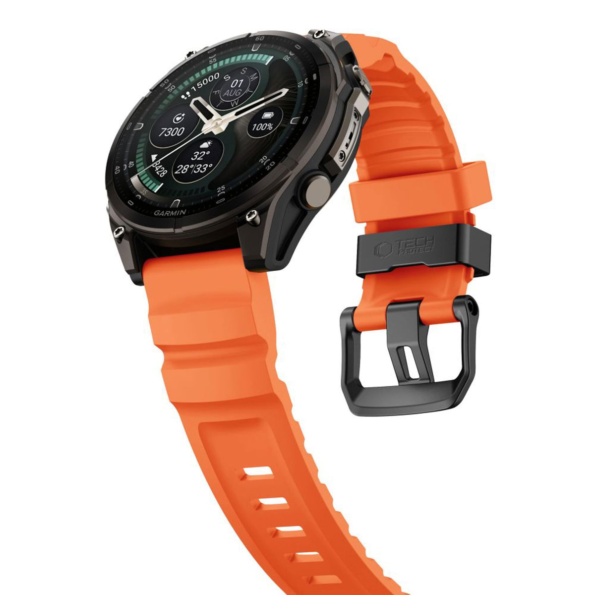 Universal Garmin 26mm QuickFit Tech-Protect Motion Klockarmband - Orange