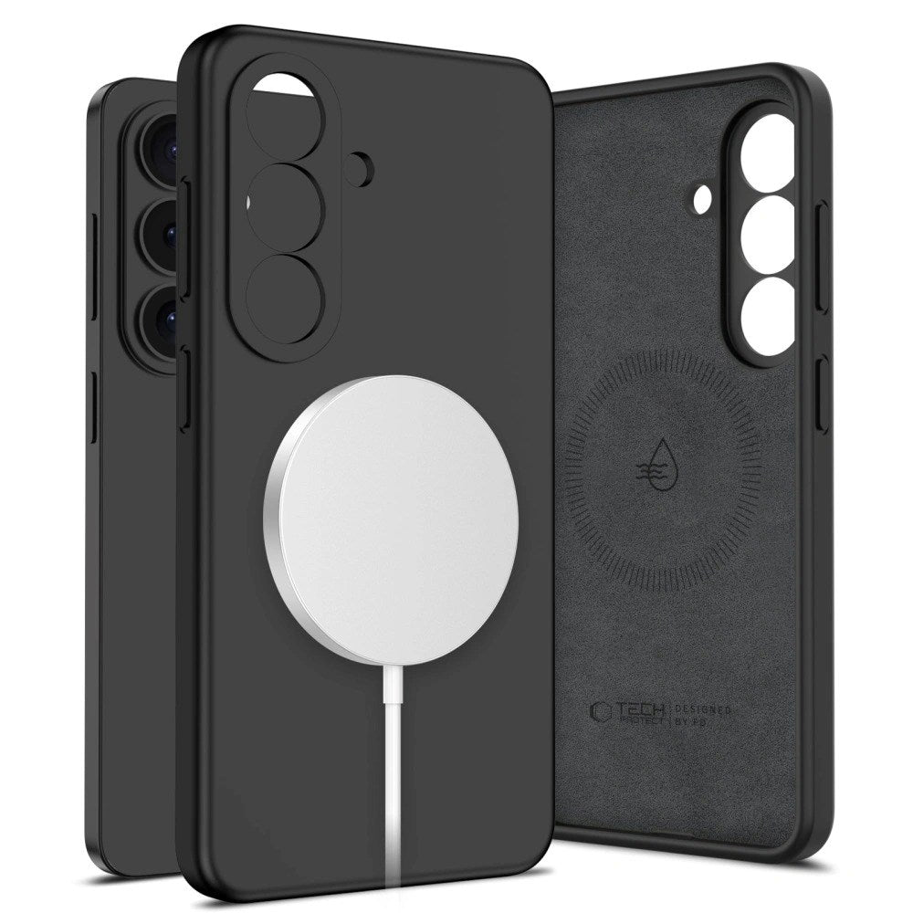 Samsung Galaxy S26+ (Plus) Tech-Protect Silikon Skal - MagSafe Kompatibelt - Svart
