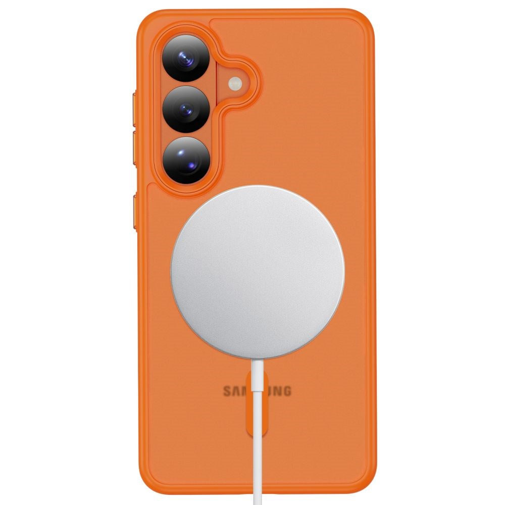Samsung Galaxy S26 Tech-Protect MagMat Skal - MagSafe Kompatibel - Matt Orange