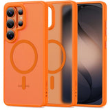 Samsung Galaxy S26 Ultra Tech-Protect MagMat Skal - MagSafe Kompatibel - Matt Orange