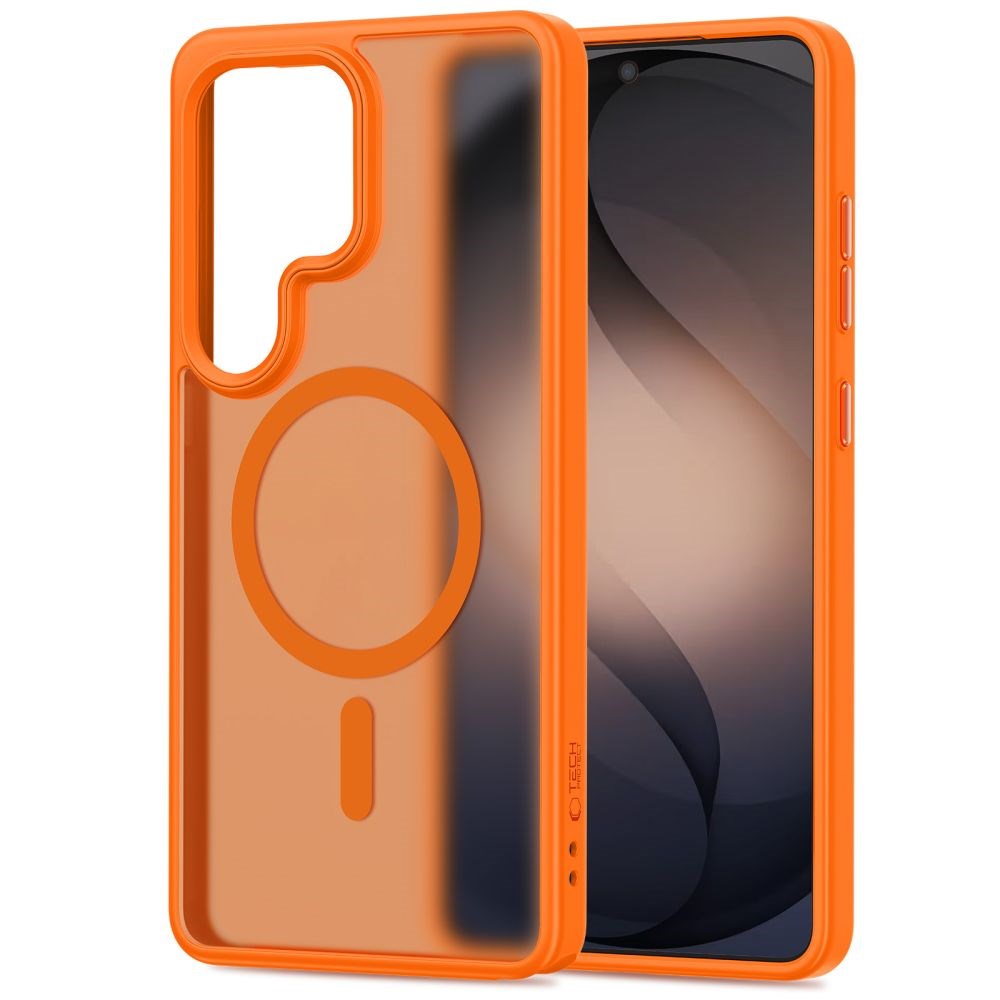 Samsung Galaxy S26 Ultra Tech-Protect MagMat Skal - MagSafe Kompatibel - Matt Orange