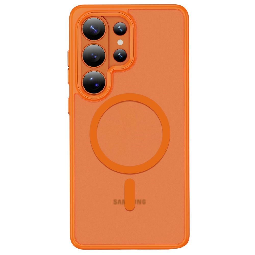 Samsung Galaxy S26 Ultra Tech-Protect MagMat Skal - MagSafe Kompatibel - Matt Orange