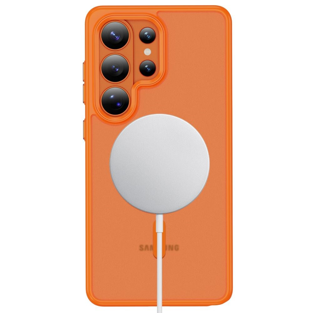 Samsung Galaxy S26 Ultra Tech-Protect MagMat Skal - MagSafe Kompatibel - Matt Orange