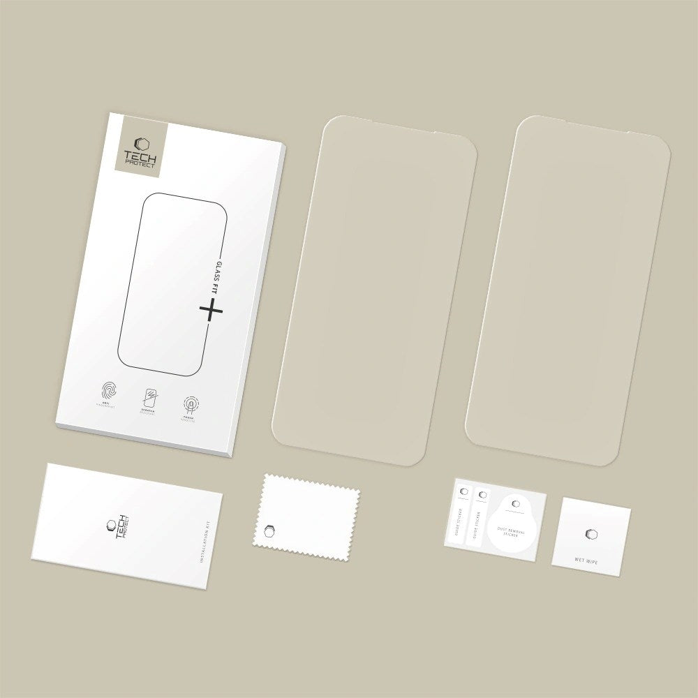 Samsung Galaxy A37 / A57 Tech-Protect Glass Fit+ Skärmskydd - 2 st. - Genomskinlig