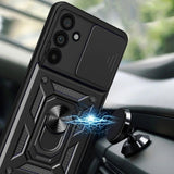 Samsung Galaxy A57 Tech-Protect Camshield Skal med Magnetisk Ring & Stativfunktion - Svart